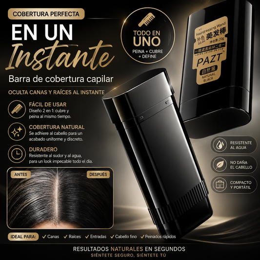 CeroCanas Pro™ Barra Retocadora de Canas y Raíces al Instante